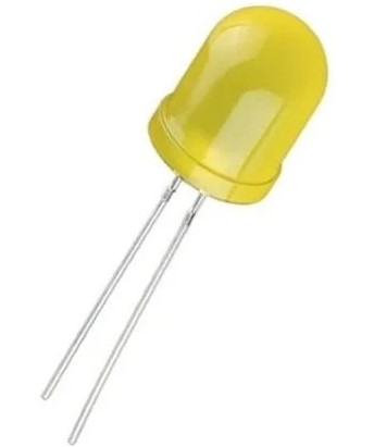 Led difuso 10mm amarelo