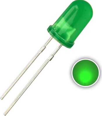 Led Difuso 5MM Verde