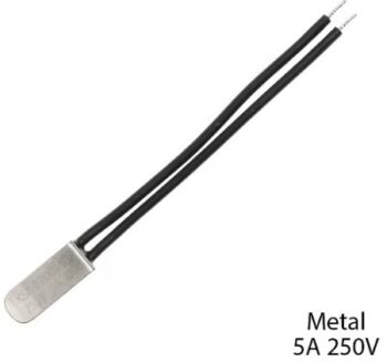 Interruptor/Sensor de Temperatura de Metal KSD9700 5A 250V 45°C ( N.A )