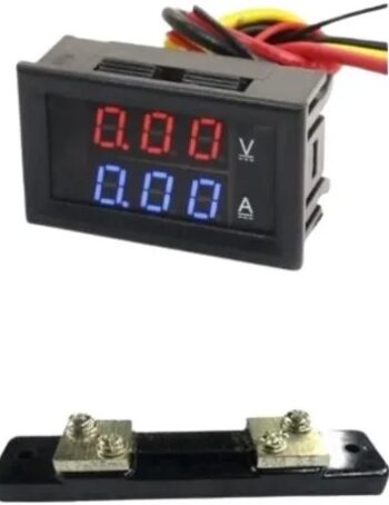 Voltímetro Amperímetro + Shunt Dc 0-100v 0-50a