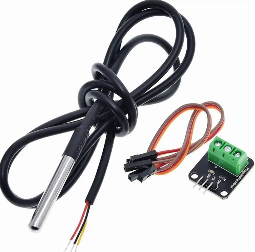 Kit De Módulo De Sensor De Temperatura Ds18b20 À Prova D'água - Imagem 4