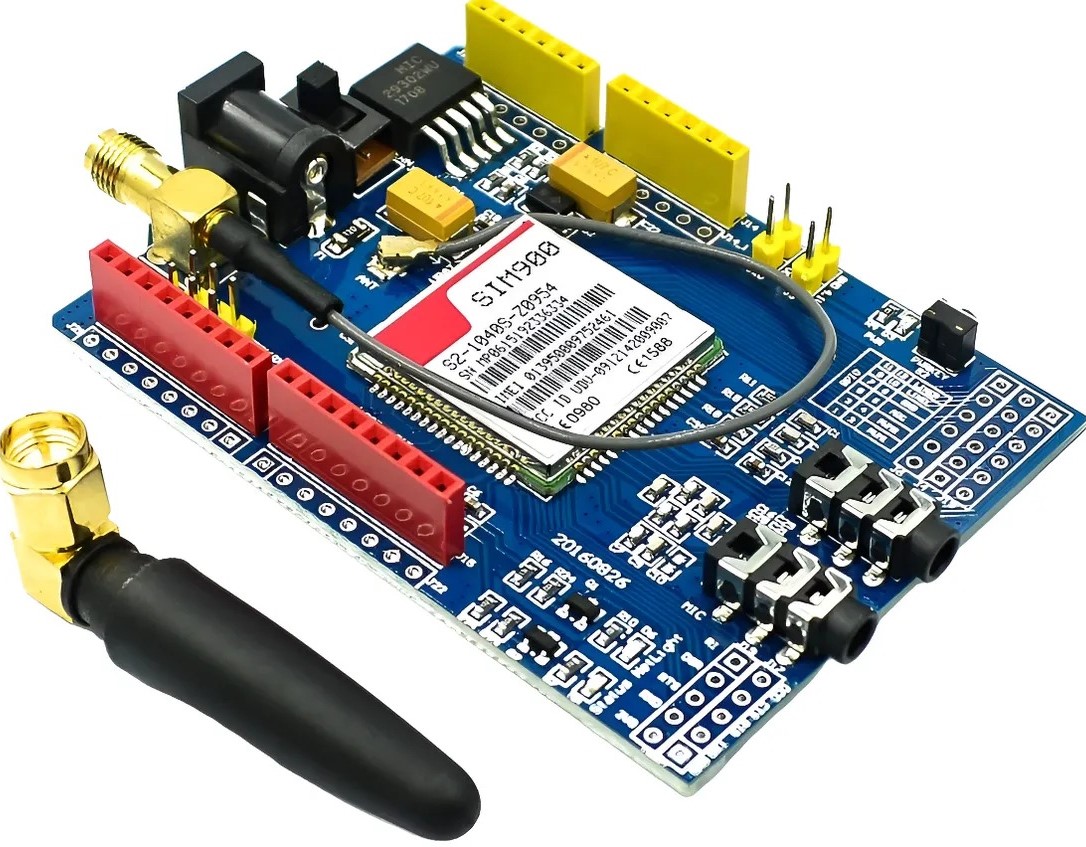 Módulo GSM GPRS SIM900 Quad Band para Arduino Antena